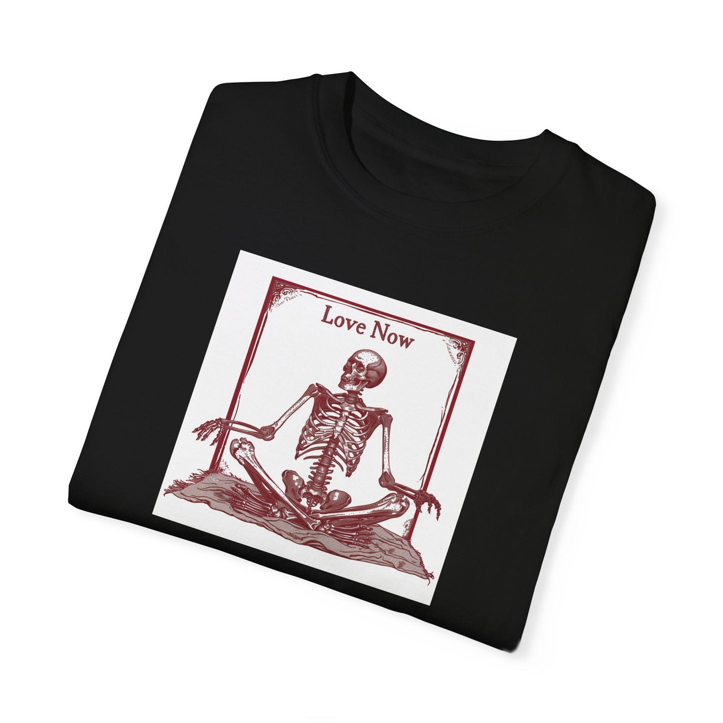 Meditative Skeleton Graphic Tee